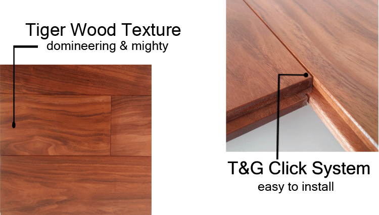 Wholesale Solid Tiger Timber Wooden Flooring Solid Wood