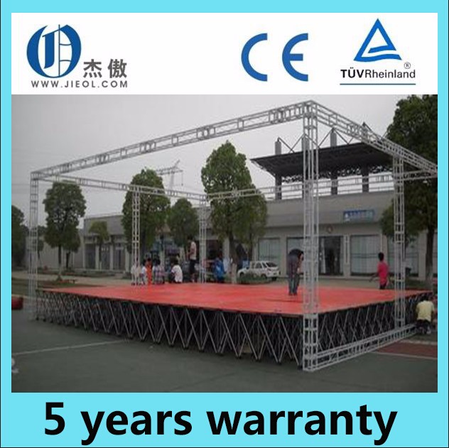 Outdoor black combined stage anti skid plywood stage platform