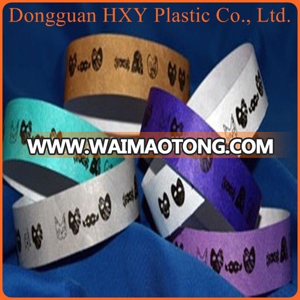 HXY Professional 4c tyvek wristbands printing for promotional gifts