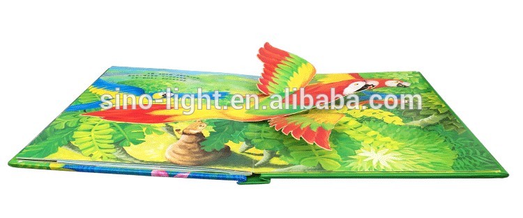 High Quality Childern Hardcover Book Kid Activity Pop-up Book 3D Coloring Book Coated Art Paper+Board Factory OEM