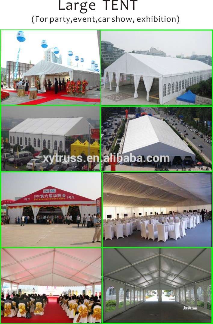 most popular 850g Sun Block PVC 6*12M wedding party tent