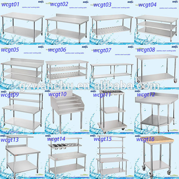 Kitchen Equipment Work Bench,Kitchen Work table ,Stainless Steel Work Table With Under Shelf