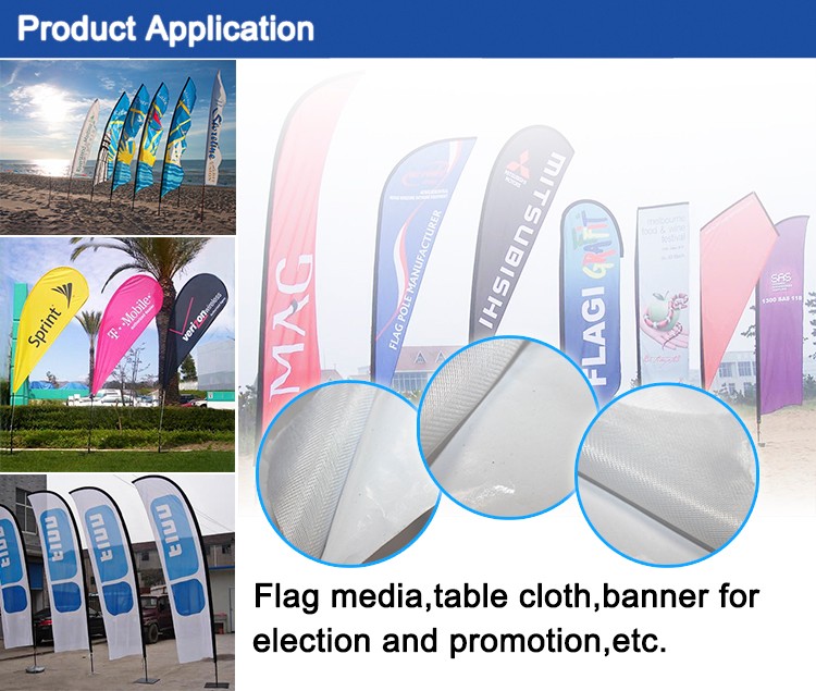 JIMTES Outdoor polyester flag fabric banner with custom printing