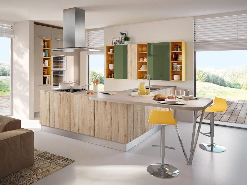 European Style Modern Design Wooden Kitchen Cabinets Sets In China