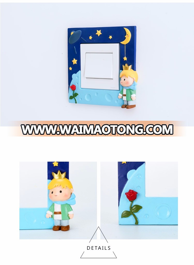 Roogo Resin Cartoon Little Prince Switch Sticker