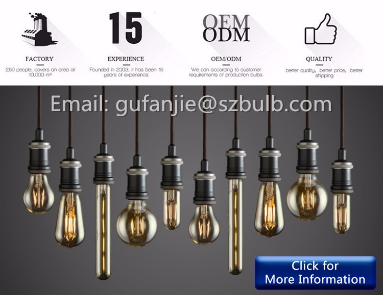 Retro Edison Lamp E27 4W 6W 8W Amber LED Filament Ampoule Bulbs T10 T185 T300 T45 ST64 G45 G95 A60 LED Vintage Edison Light Bulb