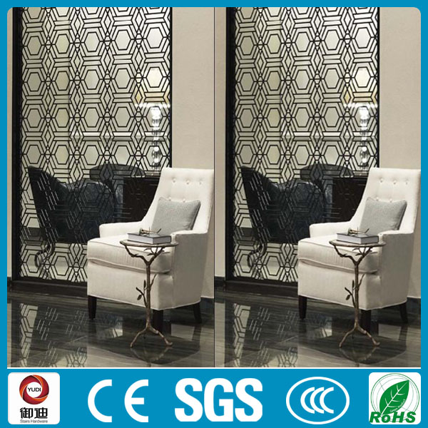 Foshan factory supply fixed metal art room divider