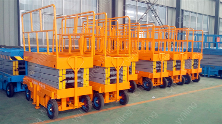 China electric hydraulic mobile scissor lift for street lamp maintenance