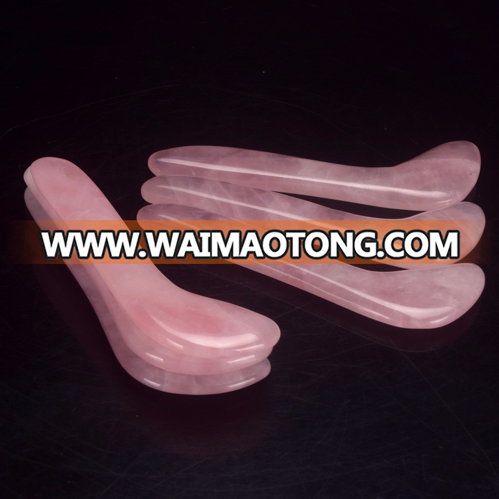 Hot Sale Knife shape rose quartz Gua Sha Board