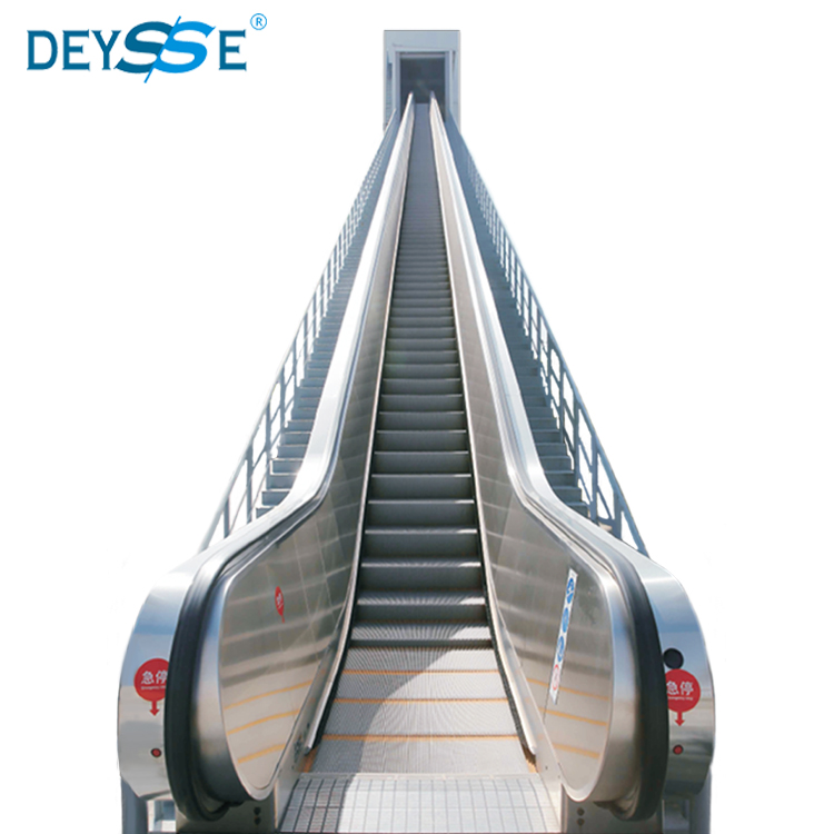 Exporting to Europe High Quality 30 Degree VVVF Control Commercial Escalator With Glass Outside Cladding Outdoor Escalator