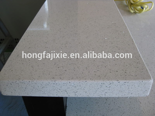 White Sparkle Quartz Crystal Stone Countertop