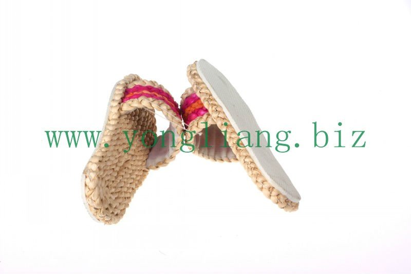 corn straw woven straw beach shoes