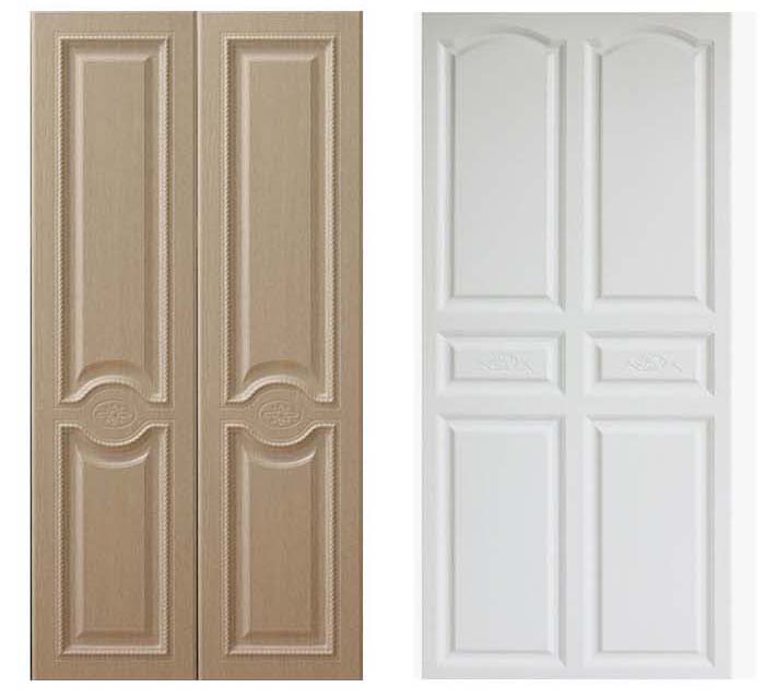 wood grain pvc veneer wardrobe door designs india