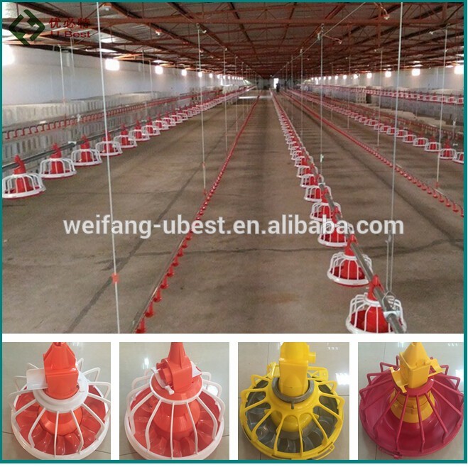 Automatic poultry farm chicken broiler feeding system