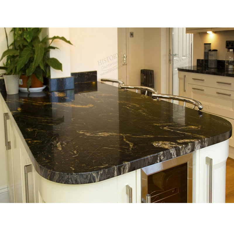 Cosmic Black Granite Countertops