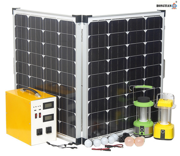 500W home solar power lighting system electrical appliances