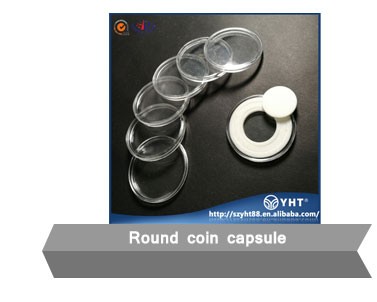 Wholesale transparent commemorative coin display box for 2 3 4 5 6 spaces with Clear see through lid