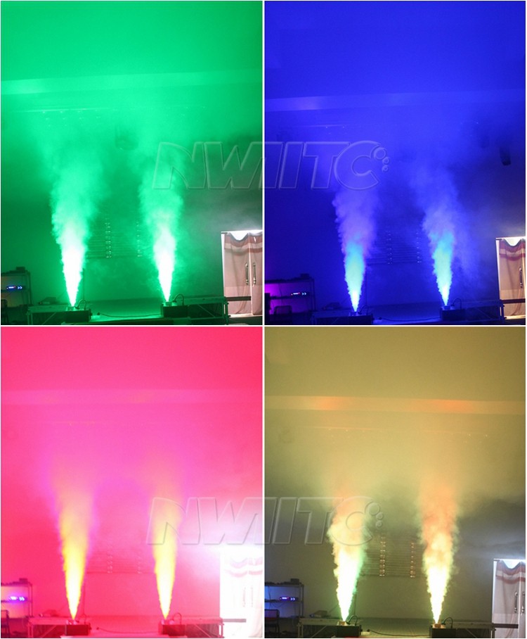 DMX vertical smoke machine led light 1500w led moving head fog machine