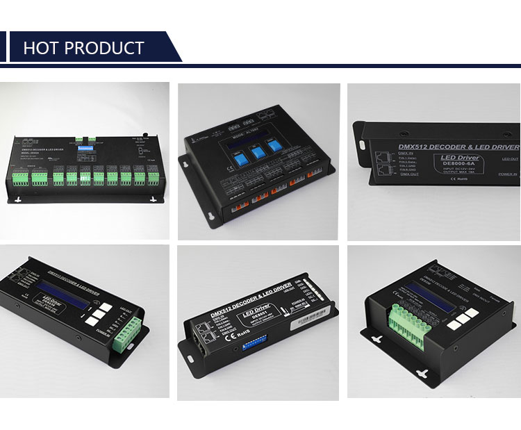 RJ45/ screw terminal dmx0-10v signal converter