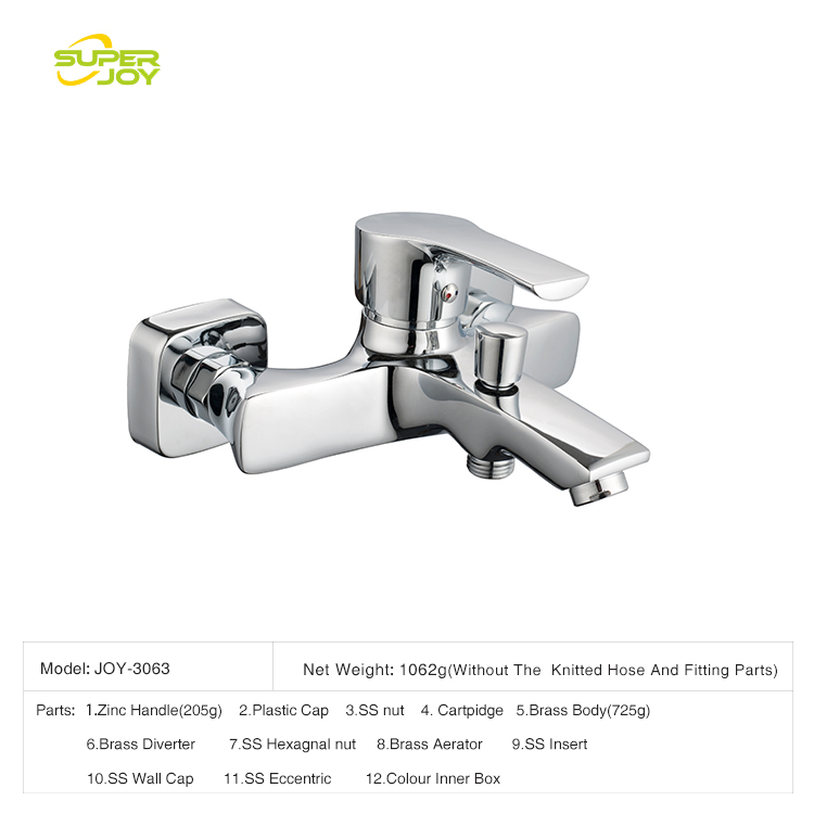 China european sanitary ware brass wall mount bath shower faucets