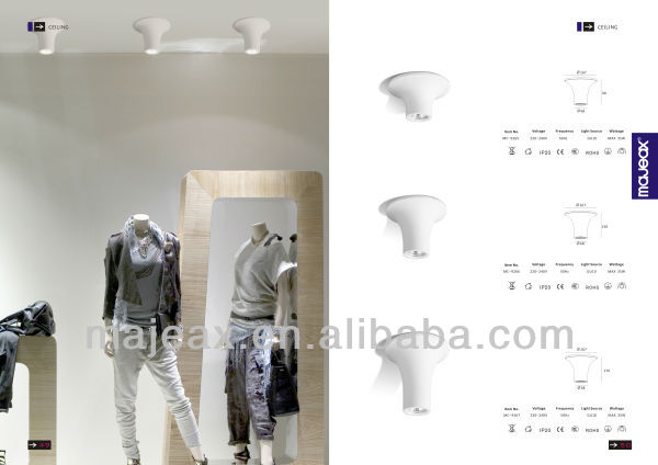 Commercial gypsum gu10 suspended ceiling lighting