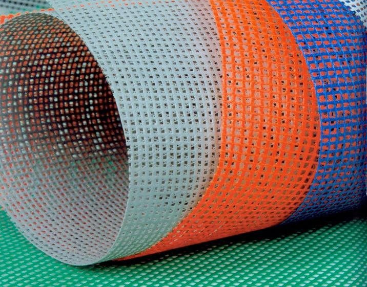 PVC coated mesh fabric 100% polyester