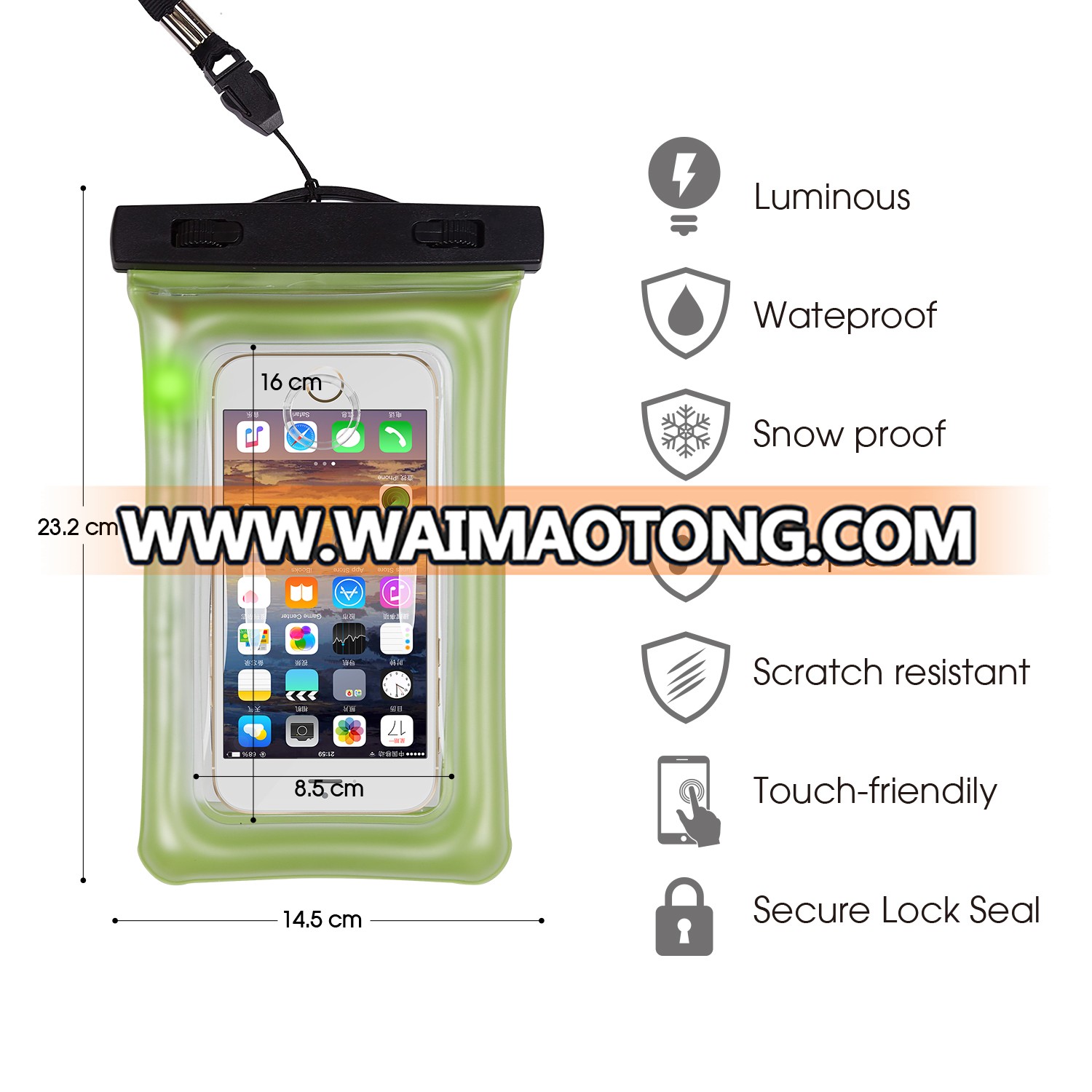 Hot Selling PVC Waterproof Mobile Phone Bag