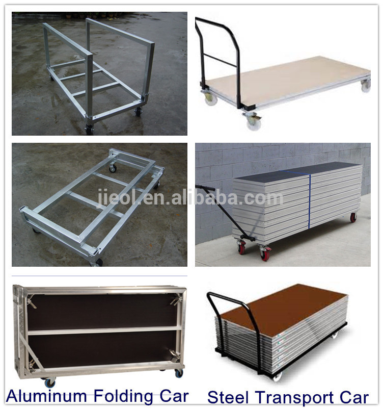 Small size 1x1m, 1.22x1.22m mobile stage platform for show