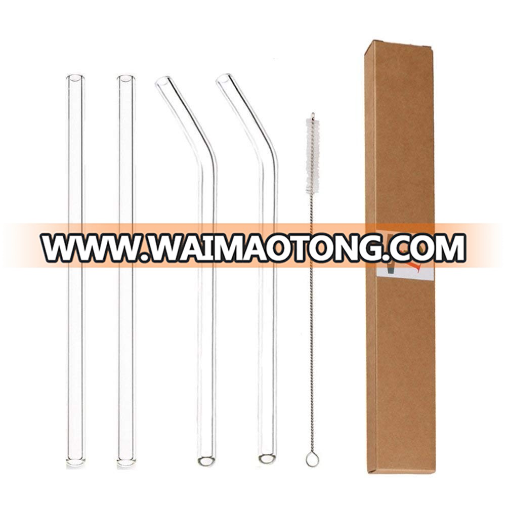 wholesale transparent glass straws