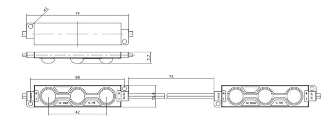 Shenzhen factory 3 5630/5730 injection led module