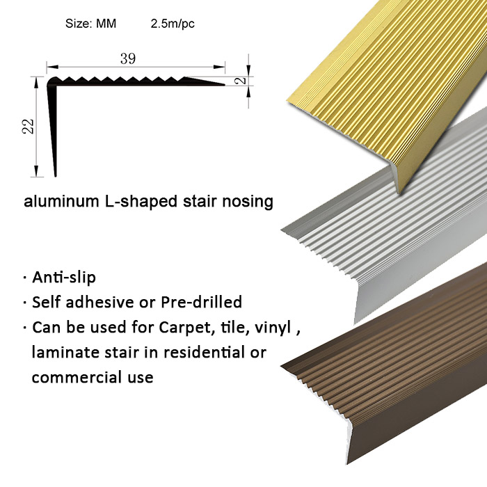 Walk safely anti slip nosing for outdoor steps