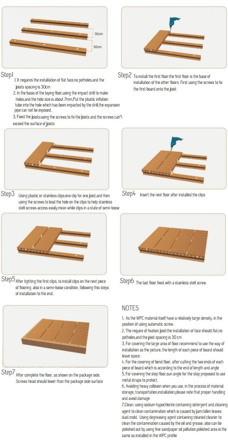 Antiseptic wood plastic composite decking,waterproof outdoor decking,WPC decking like wood floor