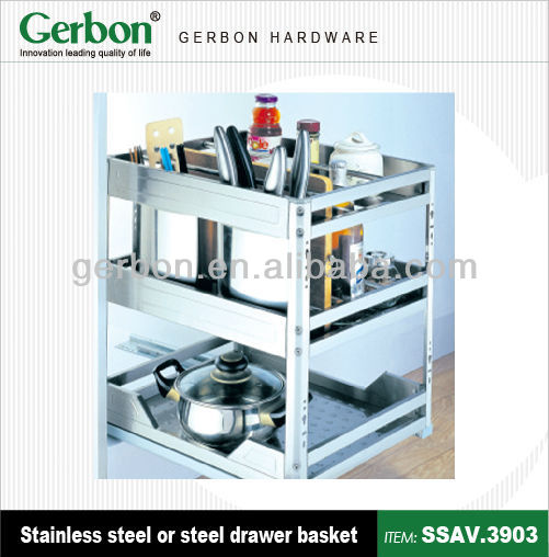 under cabinet sliding basket