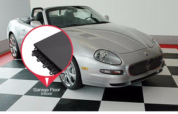 Low price non slip waterproof coin pvc interlocking pp floor garage tile