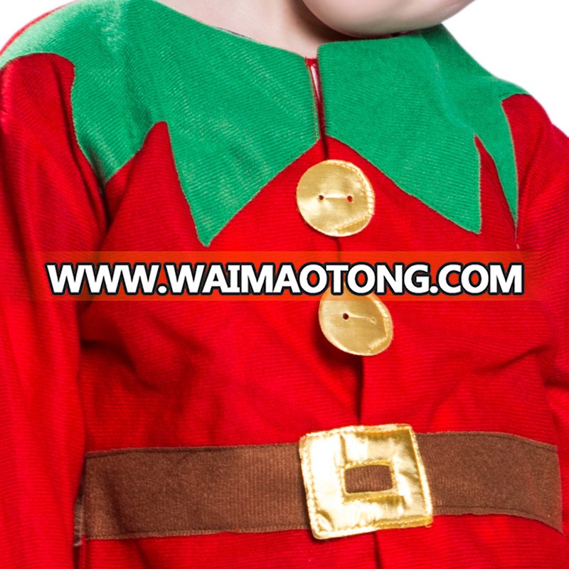 2018 Hot Santa Claus Boy Jacket Pants Hat Cosplay Set Costume