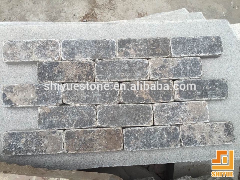 China Coffee Grey Cheap Limestone Cobble Stone limestone brick pavers limestone