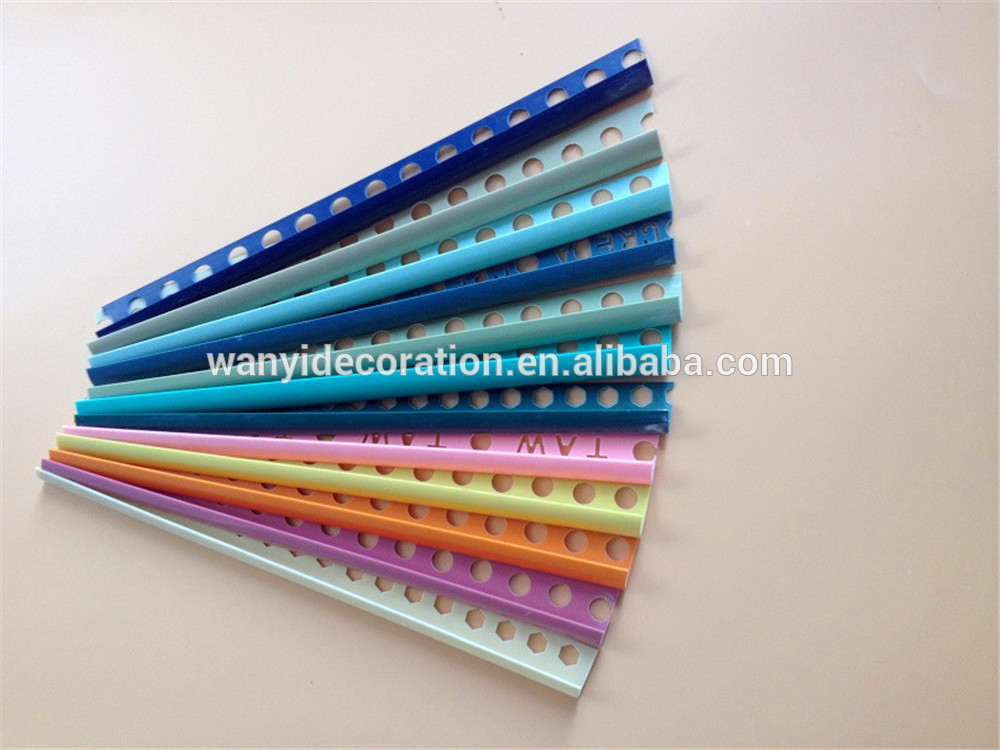 Hot sale Ceramic plastic tile trim for wall corner edge in the bathroom