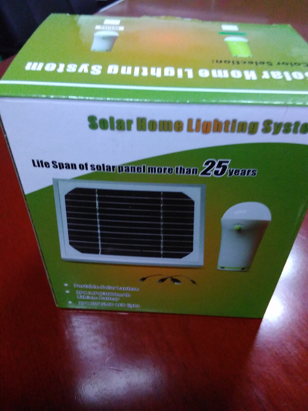 Solar home light LED solar lamp for home USB port for phone