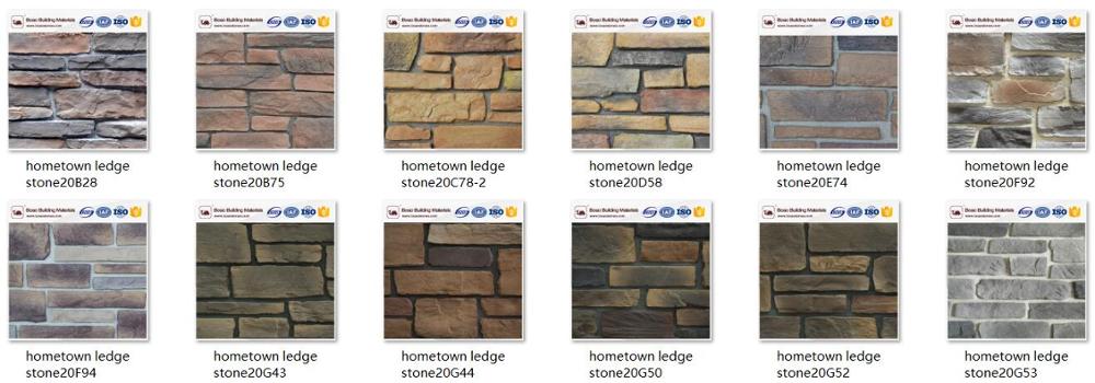 New design exterior brick artificial stone sheets faux stone wall