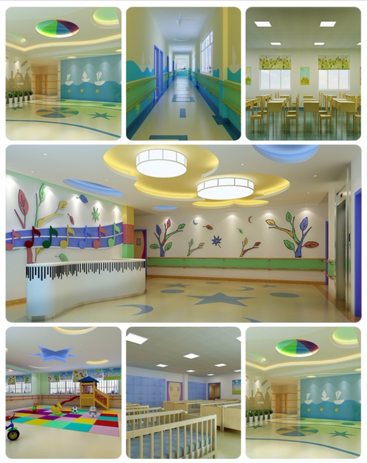 Good tearing strength kindergarten indoor vinyl flooring with CE/ISO9001/ISO14001