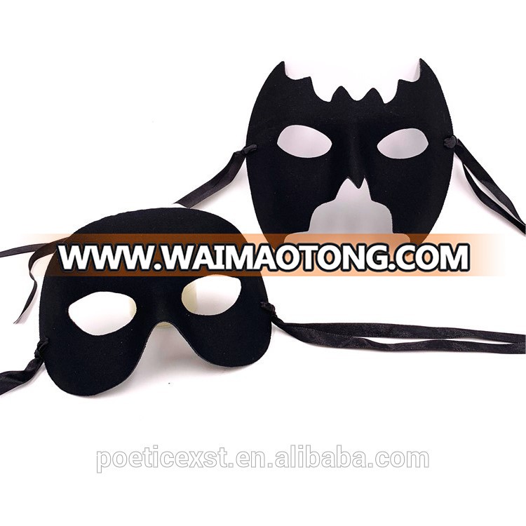 PoeticExst Hot Sale Halloween Bat Mask Black Bachelor Party Gay Masks