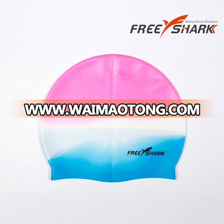 Colorful high quality silicone swim hats