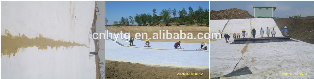 bentonite geotextile GCL with HDPE 0.2mm film waterproof system