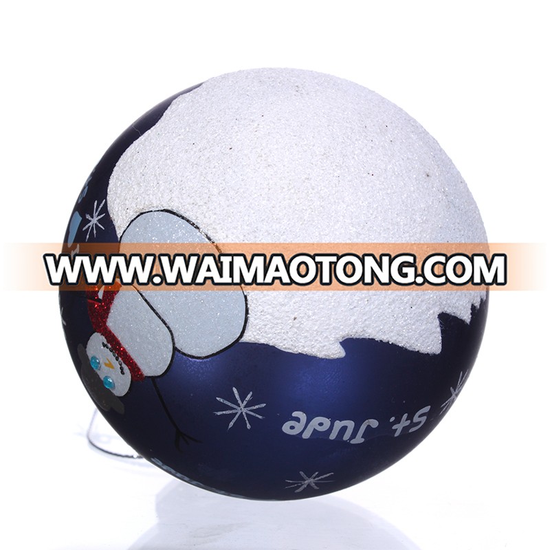 Christmas Ball Ornaments with Delicate Painted Snowman,Christmas Decoration