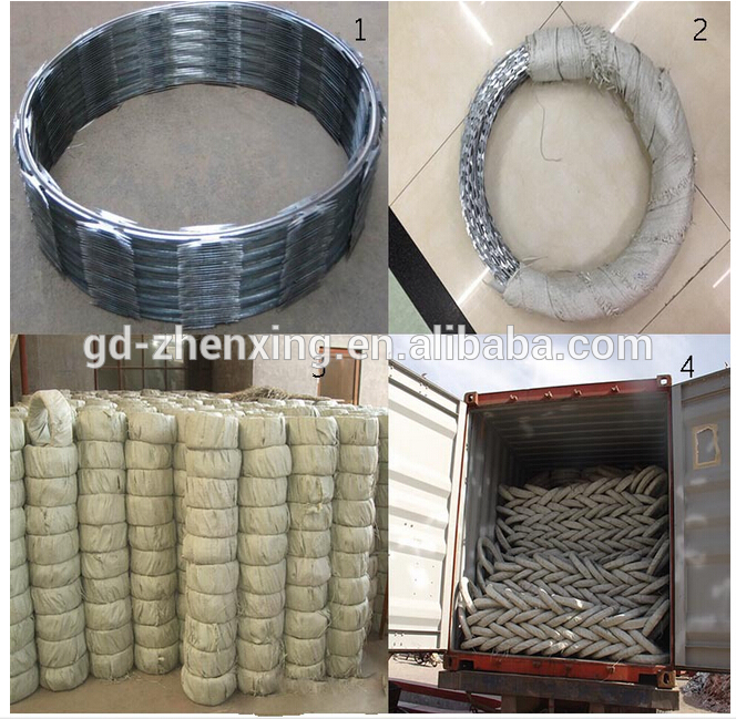 304 stainless razor barbed wire guangzhou factory wholesale