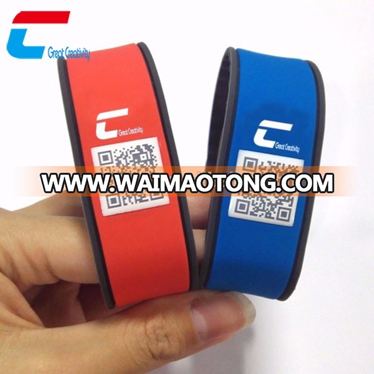 Silicone RFID Wristband Colorful Printing Scratch-resistant