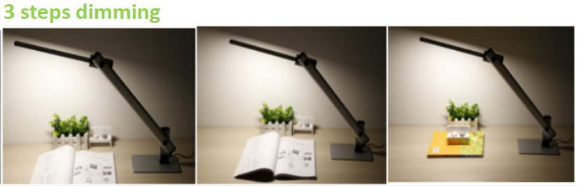 2020 New Designer Lamp 6W 3 Steps Dimmable Touch Led Table Lamp with USB Port