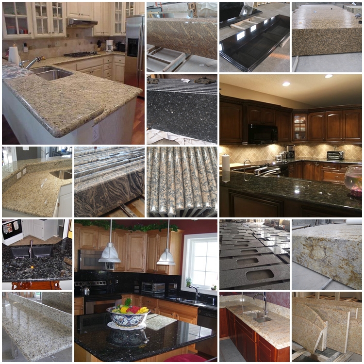 Best selling g682 yellow granite countertops vanity tops table tops