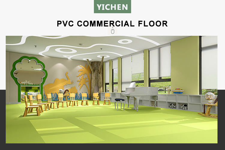 PVC Commercial Foam Backing indoor playdround floor