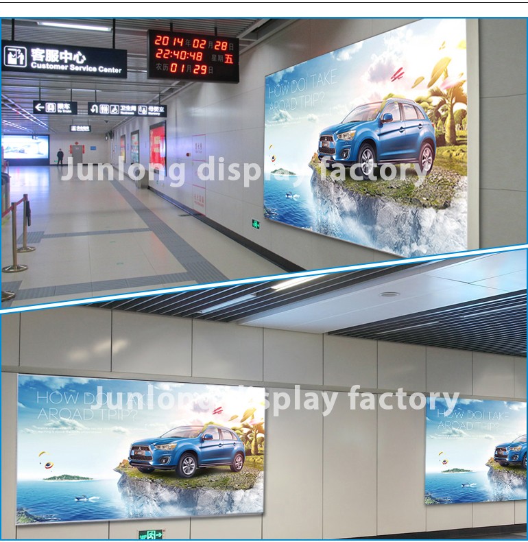 indoor or outdoor fabric Movie Poster Light box Display Frame Cinema Lightbox Light Up Store Advertising